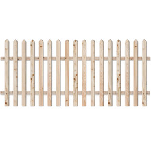 Gard din lemn cu șipci ascuțite