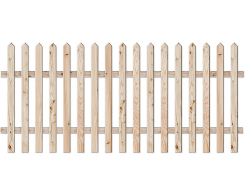 Gard din lemn cu șipci ascuțite