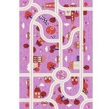 Covor de joacă cu model de străzi, case și mașini