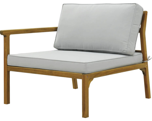 Fotoliu de lounge de grădină cu cadru din lemn și perne