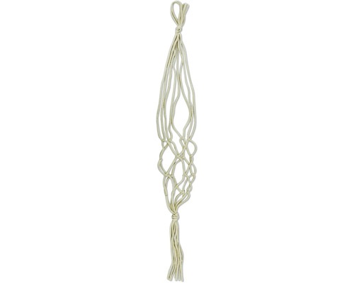 Plasă macrame Lafiora H 100 cm alb