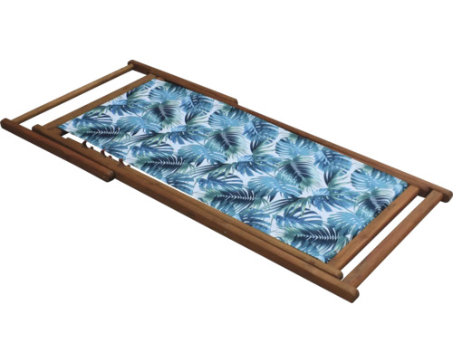 Șezlong din lemn cu model de frunze