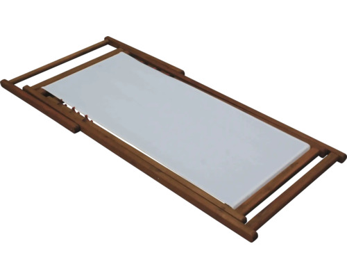 Șezlong din lemn cu tapițerie din material textil