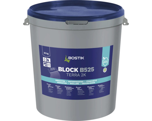 Găleată Bostik Block B525 Terra 2K, 30 kg, pentru hidroizolație