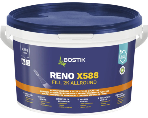 Mortar de reparații Bostik Reno X588 Fill 2K Allround într-o găleată