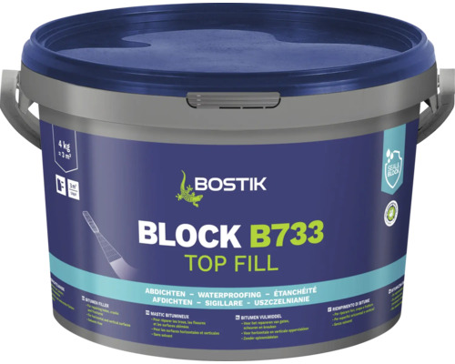 Chit bituminos Bostik Block B733 Top Fill în găleată, 4 kg