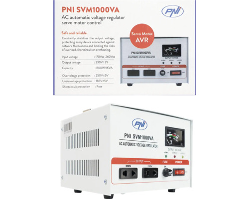 【中古】9IN SWVL SCRN DVD PLY Stabilizator tensiune cu servomotor PNI 1000VA 800W | HORNBACH