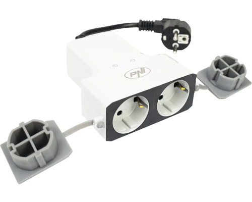 Fișă PNI cu două prize și fișă de contact de protecție