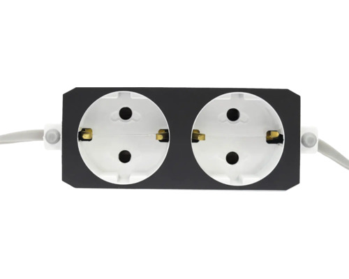 Priza dublă cu cablu