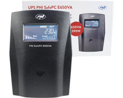 Sursă UPS cu acumulator PNI SafePC 650VA 390W | HORNBACH