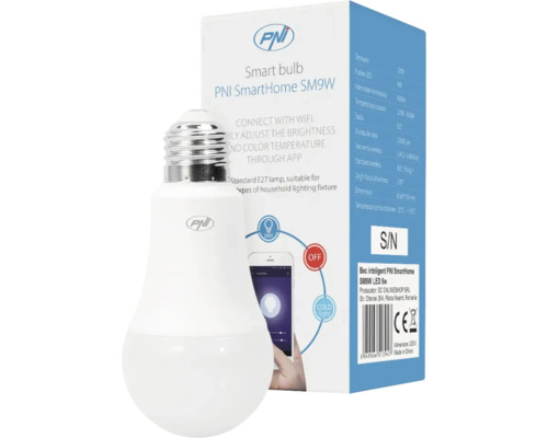 Bec inteligent PNI SmartHome SM9W cu ambalaj