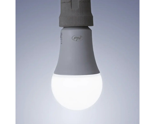 Logo PNI pe o lampă LED luminoasă