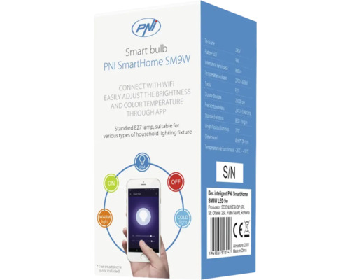 Ambalaj bec inteligent PNI SmartHome SM9W