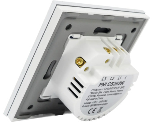 Imagine detaliată a unui întrerupător de lumină pentru montare pe perete