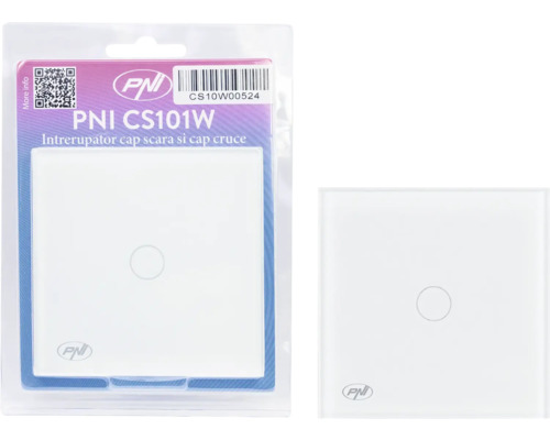 Întrerupător PNI CS101W în ambalaj și fără ambalaj