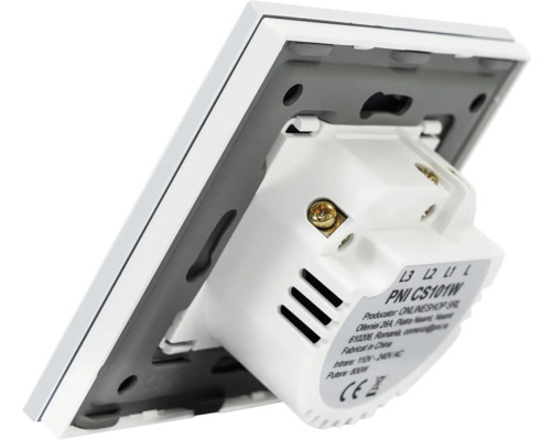 Partea din spate a unui întrerupător de lumină