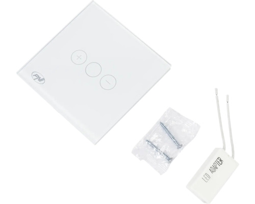 Logo PNI. Variator LED cu șuruburi și adaptor LED