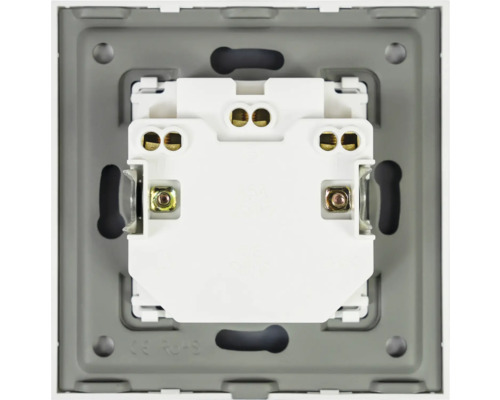 Partea din spate a unui întrerupător cu borne de conectare