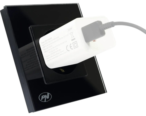 Priză cu încărcător USB introdus