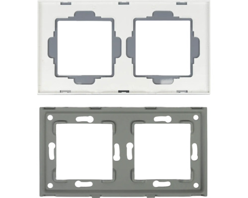 Ramă dublă pentru întrerupătoare și prize