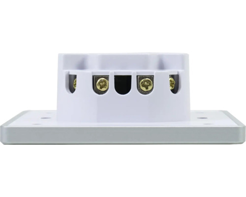 Prim-plan al unei cutii de joncțiune electrice cu borne cu șurub