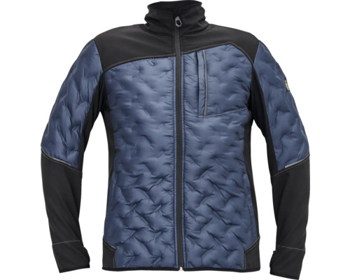 Jachetă de lucru tip Softshell Cerva Neurum din poliester bleumarin, mărimea L Jachetă de lucru matlasată cu fermoar complet