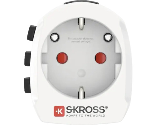 Logo Skross pe adaptor universal de călătorie