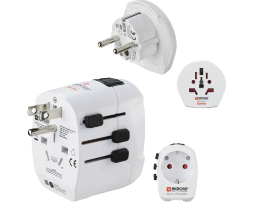 Adaptor priză cu diferite formate de prize