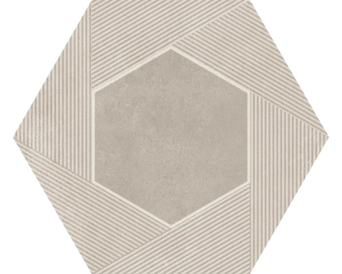 Placă hexagonală cu model de linii