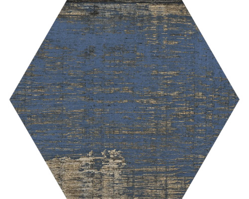 Placă de podea hexagonală cu aspect de lemn