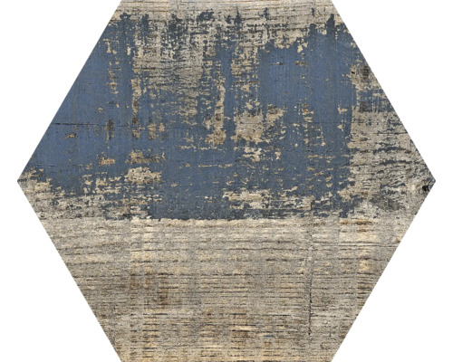 Placă hexagonală cu aspect de lemn