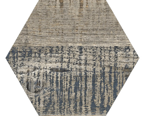 Placă hexagonală cu aspect de lemn