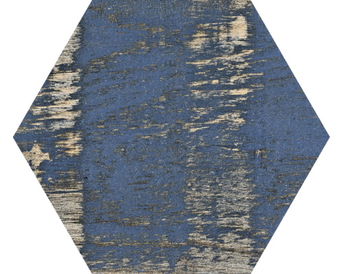 Placă de podea hexagonală cu aspect de lemn