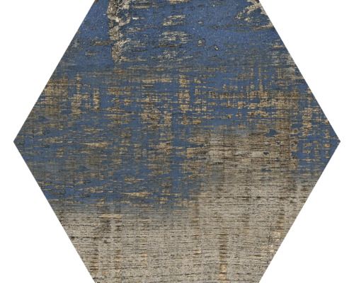 Placă hexagonală cu aspect de lemn