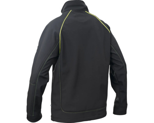 Jachetă de lucru neagră cu accente galbene din spate