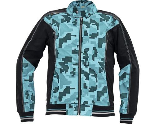 Jachetă de lucru Cerva Neurum Camouflage din bumbac și poliester bleumarin închis, mărimea 50