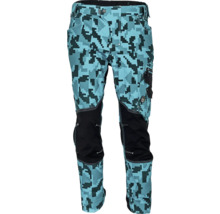 Pantaloni de lucru cu model pixelat și întărituri la genunchi