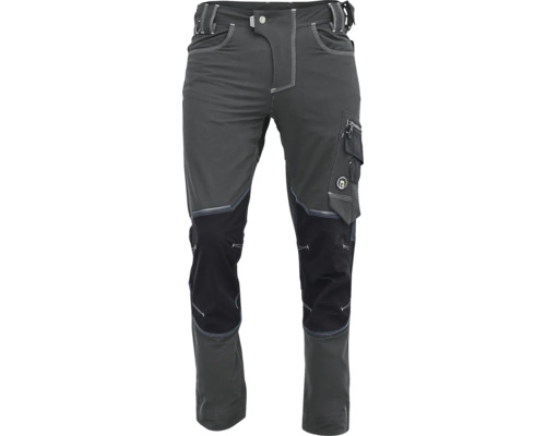 Pantaloni de lucru Cerva Neurum PFM din bumbac și poliester gri antracit, mărimea 56 Pantaloni de lucru Cerva Neurum PFM din bumbac și poliester gri antracit, mărimea 56