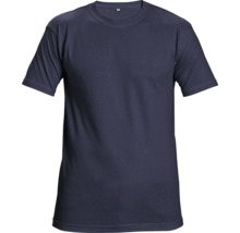 Tricou la baza gâtului Cerva Garai din bumbac bleumarin, mărimea 2XL