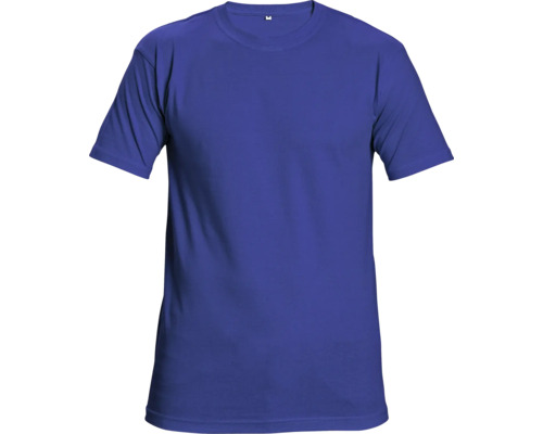 Tricou la baza gâtului Cerva Garai din bumbac albastru, mărimea 3XL