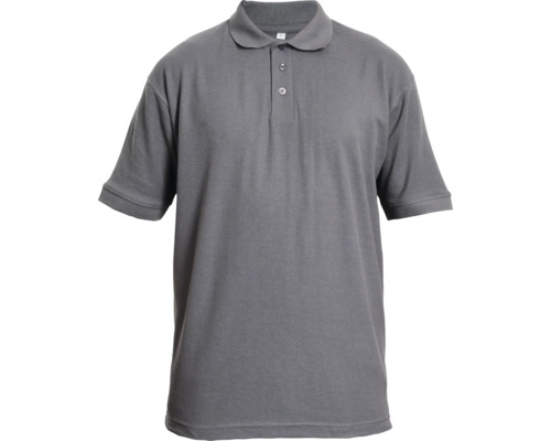 Tricou cu guler tip polo Cerva Banar din bumbac și poliester gri, mărimea M Polo gri cu mâneci scurte