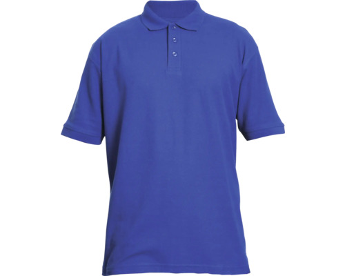 Tricou cu guler tip polo Cerva Banar din bumbac și poliester albastru, mărimea XL