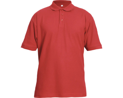 Tricou cu guler tip polo Cerva Banar din bumbac și poliester roșu, mărimea 2XL