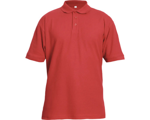 Tricou cu guler tip polo Cerva Banar din bumbac și poliester roșu, mărimea XL