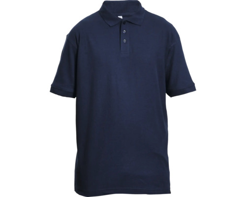 Tricou cu guler tip polo Cerva Banar din bumbac și poliester bleumarin, mărimea L