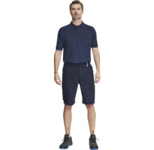 Tricou cu guler tip polo Cerva Banar din bumbac și poliester bleumarin, mărimea XL
