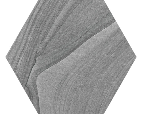 Placă hexagonală cu structură de piatră