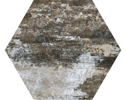 Placă de podea hexagonală cu aspect de piatră