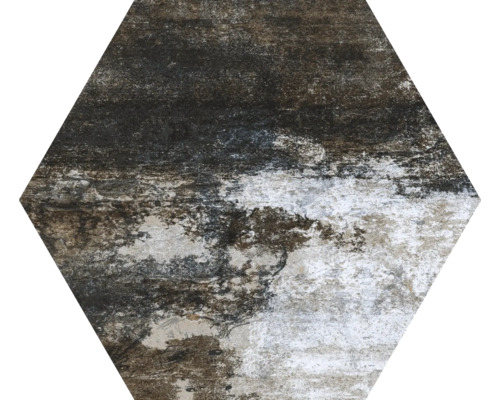 Placă hexagonală cu aspect de piatră