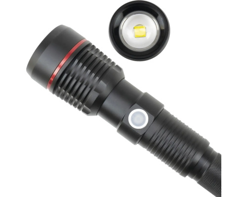 Lanterna de buzunar neagră cu LED